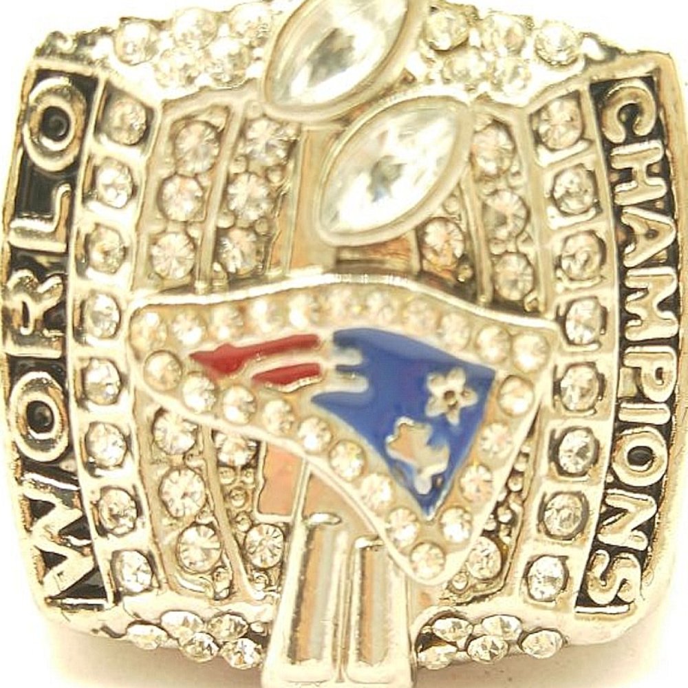 USA New England Patriots 2003 Brady Silver Ring